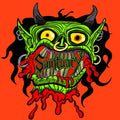 Zombie Head Vinyl Decal