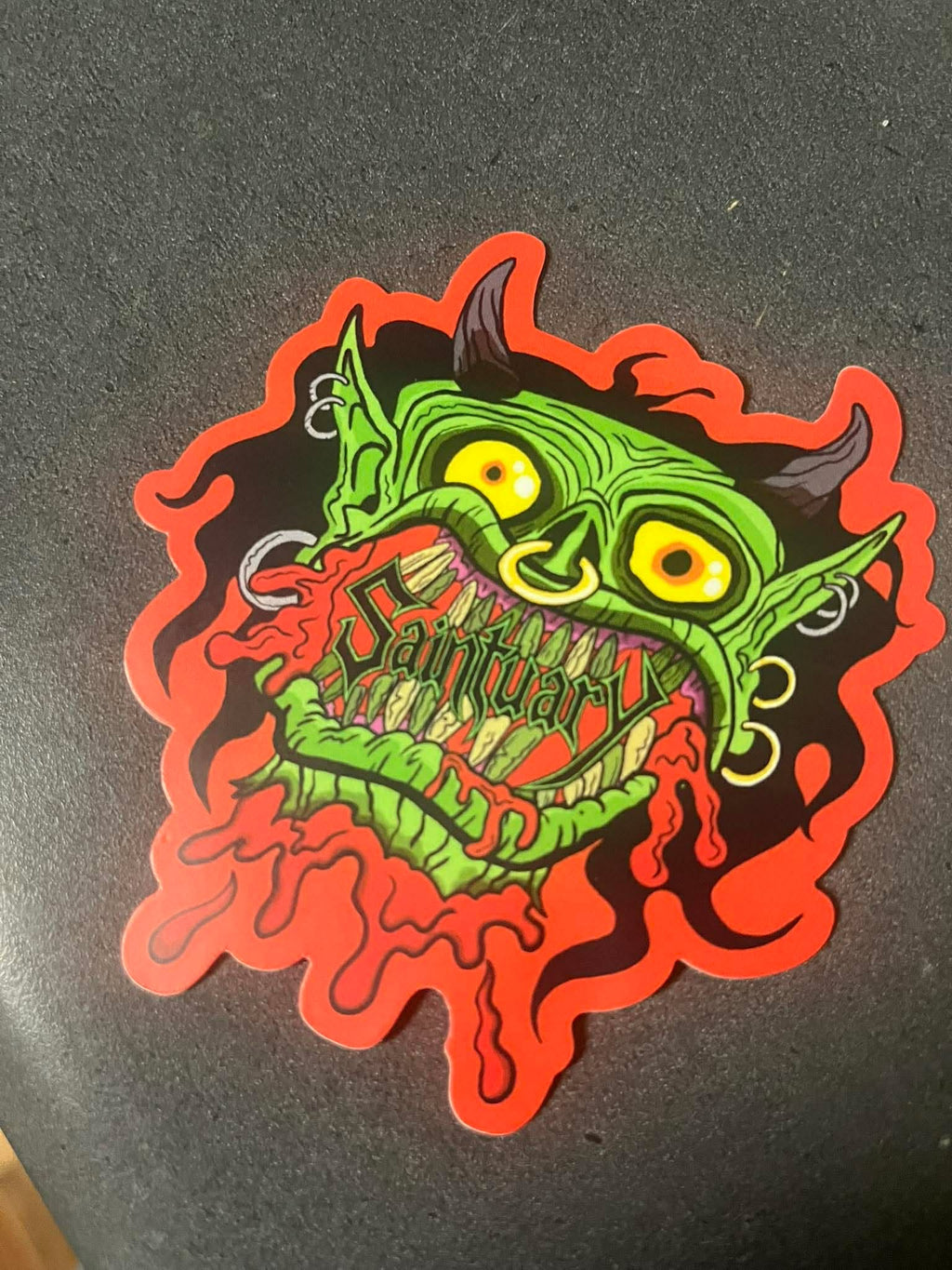 Zombie Head Vinyl Decal